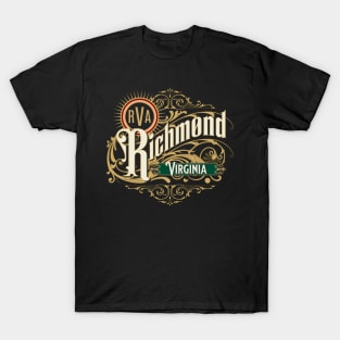 Richmond VA Virginia Capital RVA Pride Vintage Style Design T-Shirt
